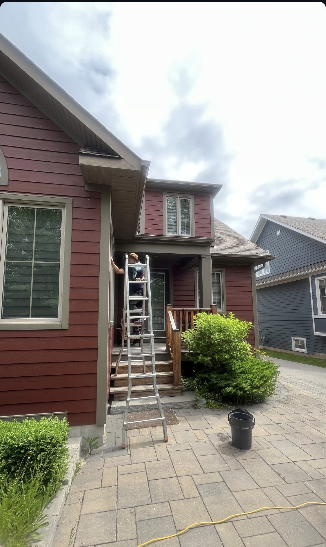 Collingwood Window Cleaning crew working on-site